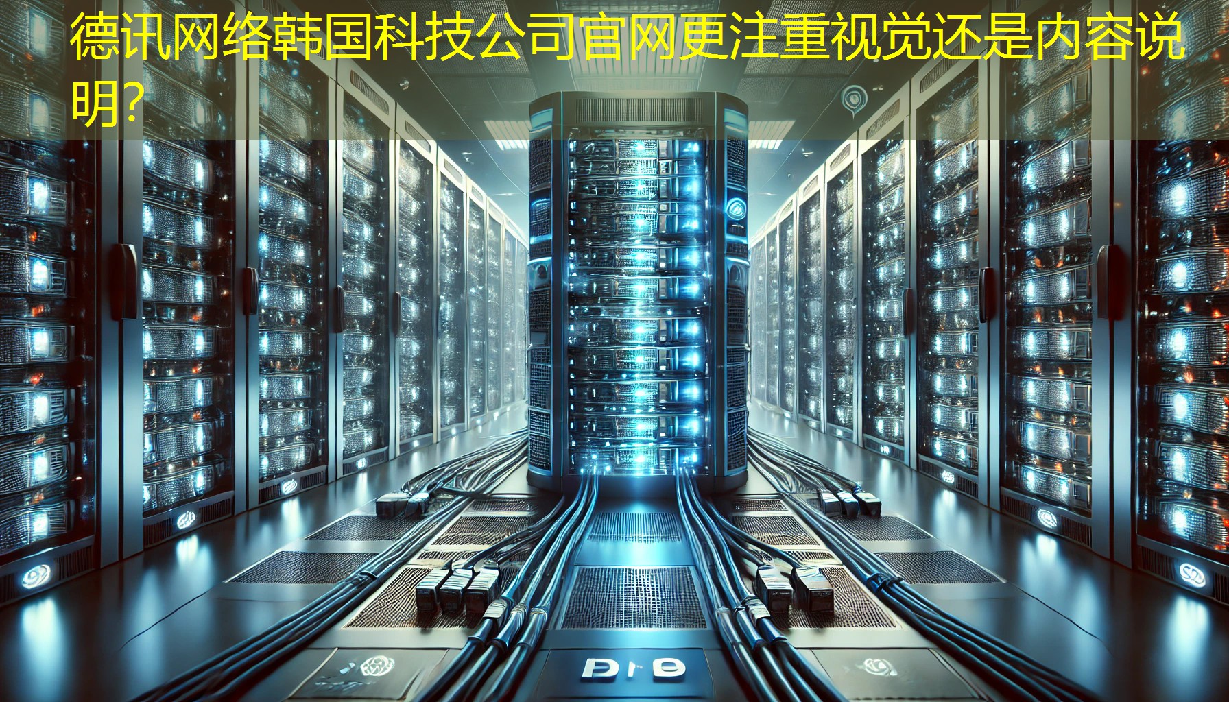 韩国科技公司官网更注重视觉还是内容说明？