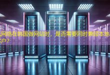 在韩国做网站时,是否需要同时兼顾本地与海外客户?-海外网站建设
