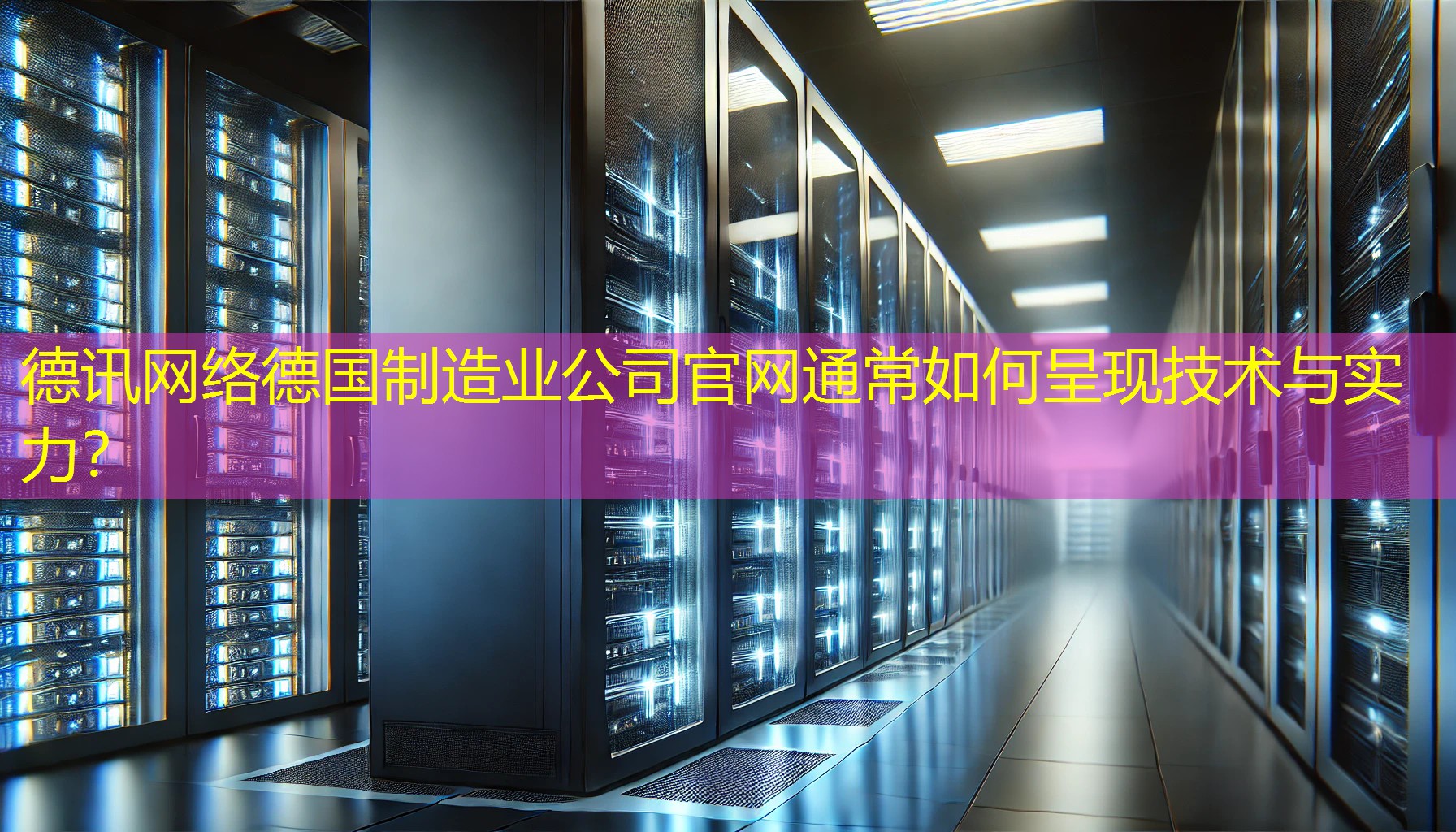 德国制造业公司官网通常如何呈现技术与实力? 德国制造业公司官网通常如何呈现技术与实力?