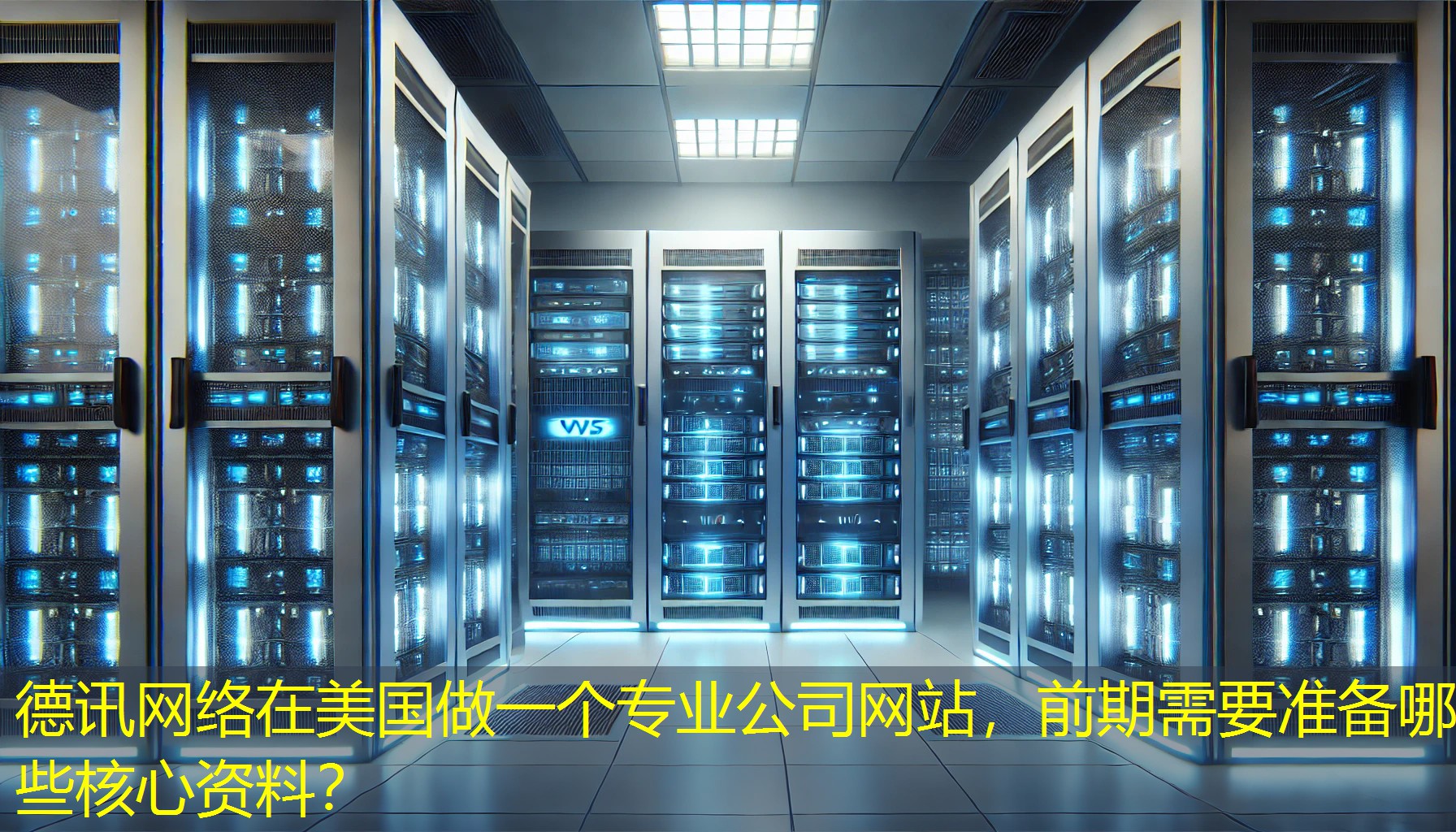 在美国做一个专业公司网站，前期需要准备哪些核心资料？