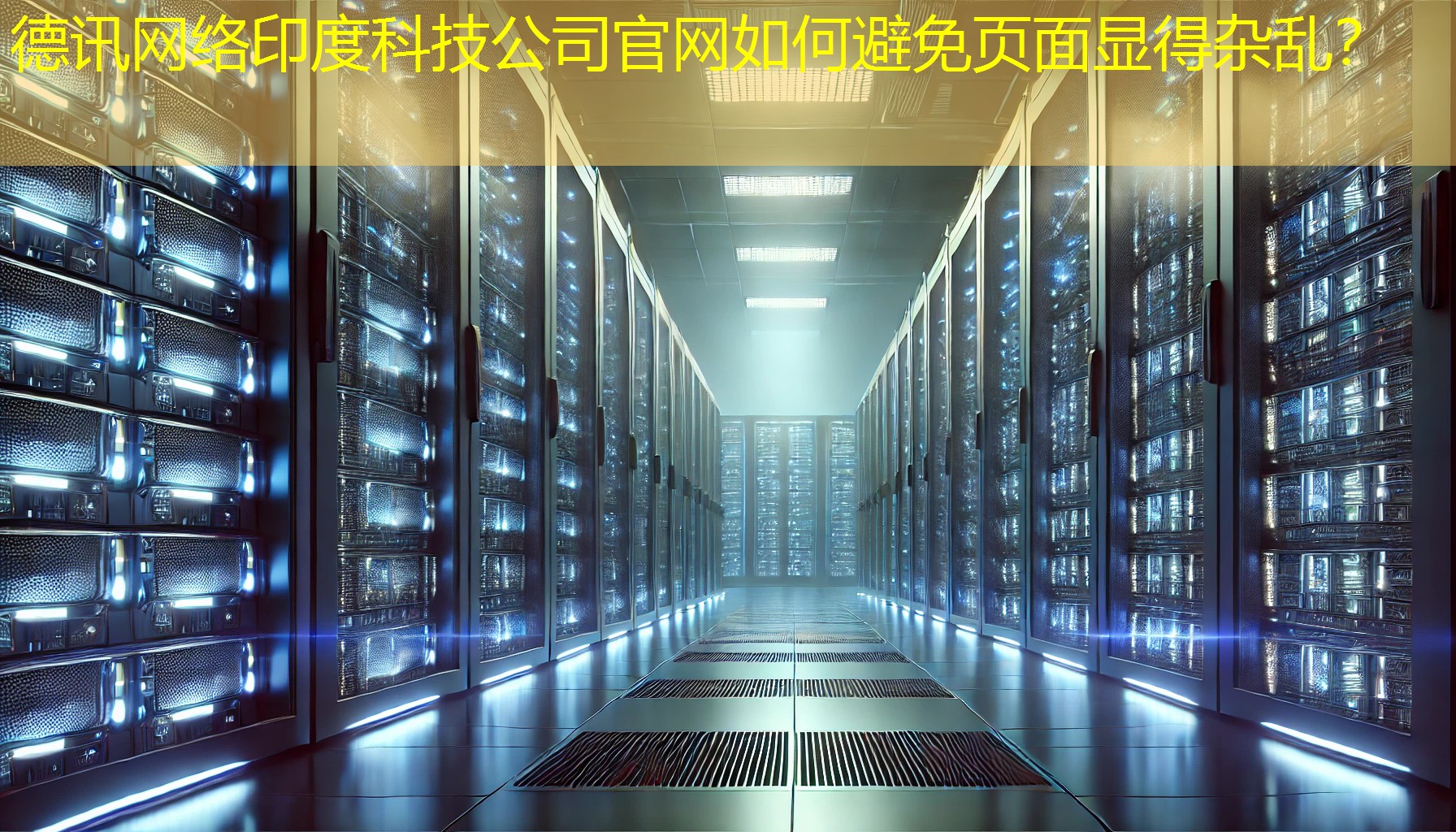 印度科技公司官网如何避免页面显得杂乱？