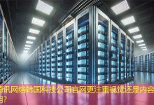 韩国科技公司官网更注重视觉还是内容说明？-海外网站建设