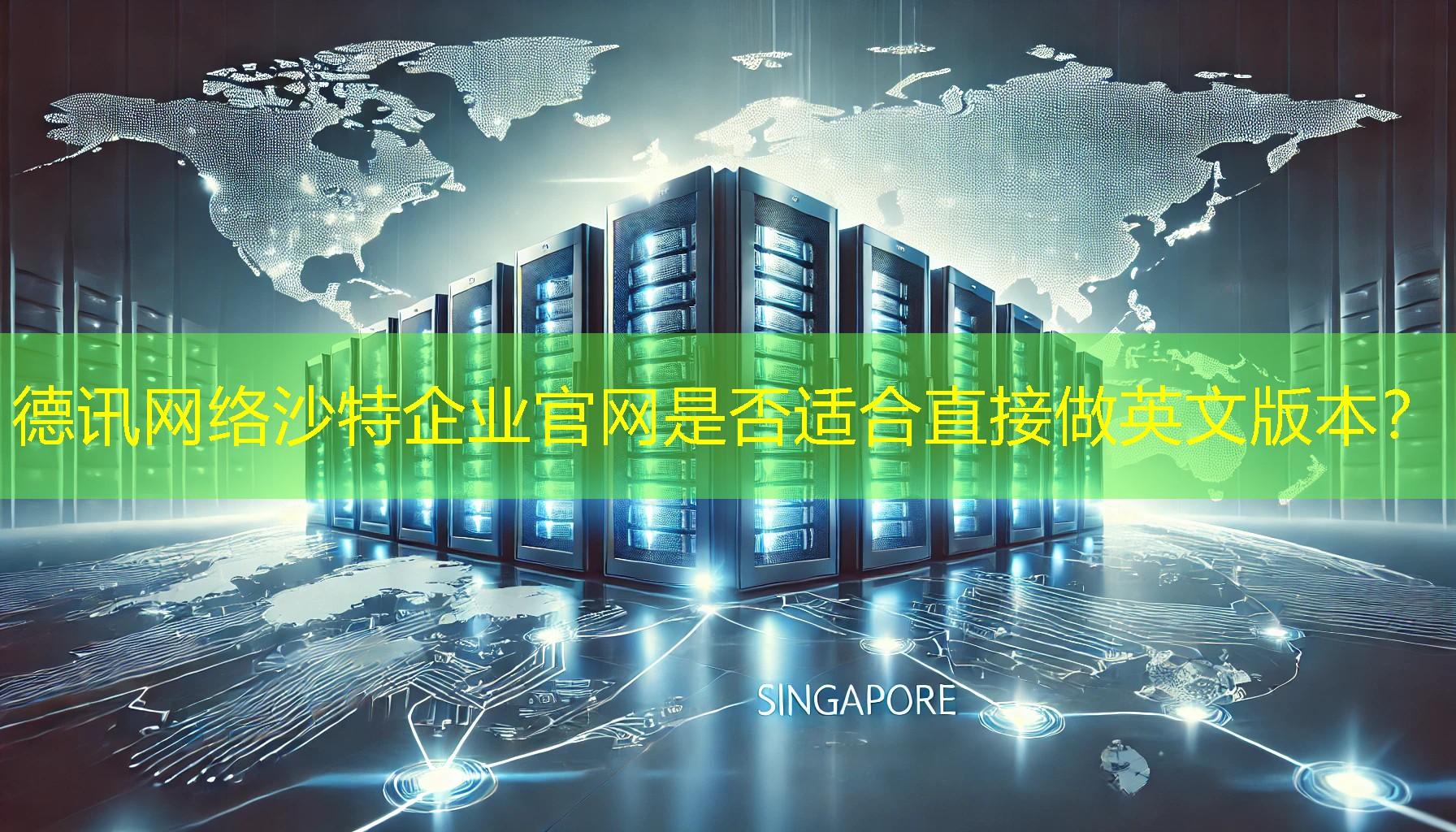 沙特企业官网是否适合直接做英文版本？