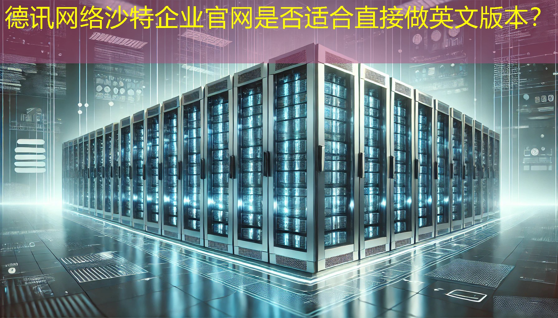 沙特企业官网是否适合直接做英文版本？