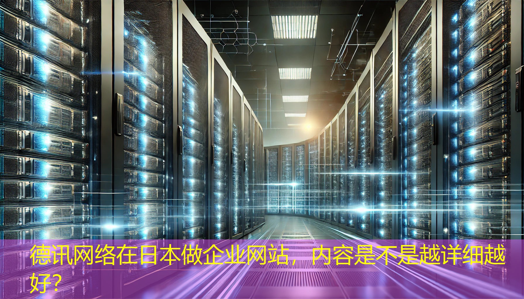 在日本做企业网站，内容是不是越详细越好？